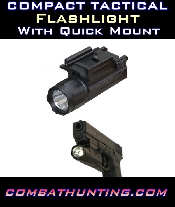 Compact Tactical Rail Mount Flashlight