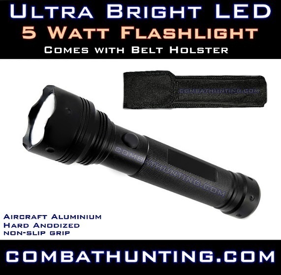 Ultra Bright LED Flashlight 5 Watt 2D