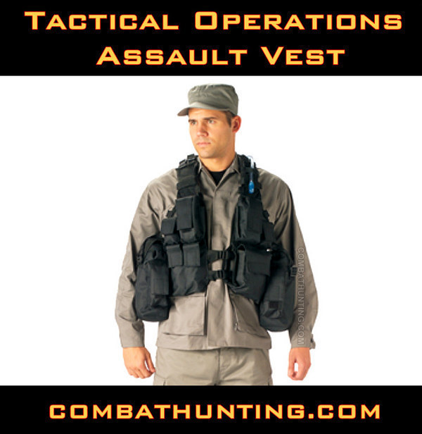 Tactical Black Assault Vest