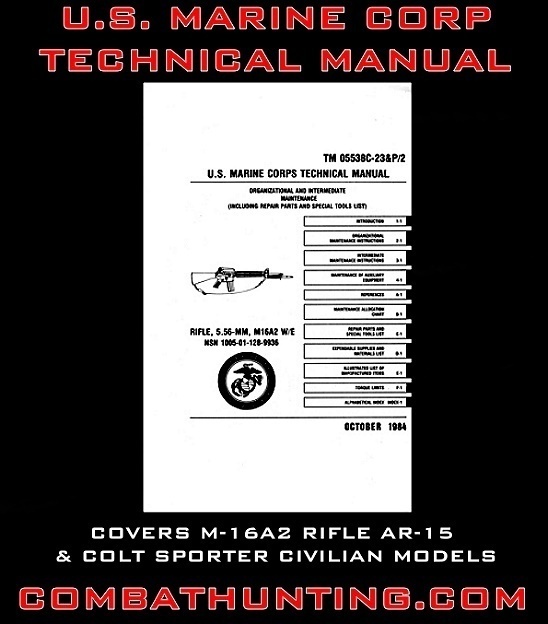 US Marine Corps Technical Manual Rifle 5.56-mm M16