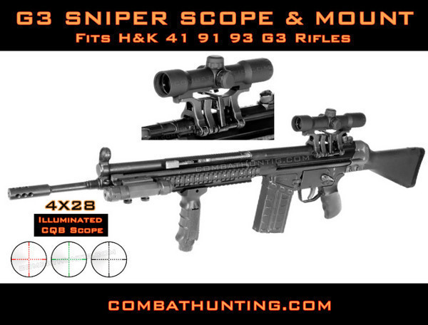 G3 Rifle Sniper Scope and  Mount