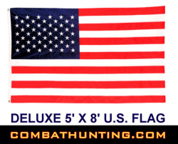 Deluxe 5' Foot x 8" Foot U.S. Flag American Flag