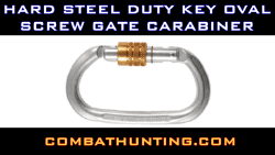 Hard Steel Duty Key Oval Screw Gate Carabiner