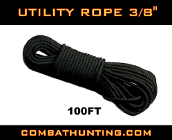 Utility Rope 3/8" Black 100'