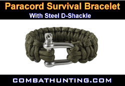 Paracord Bracelet With D-Shackle OD