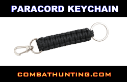 Paracord Keychain Black