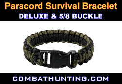 Paracord Bracelet OD & Black Deluxe 5/8" Buckle