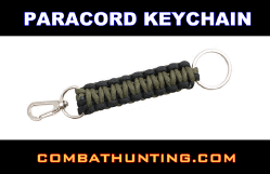 Paracord Keychain Olive Drab & Black