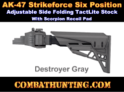 AK-47 Side Folding Stock Destroyer Gray