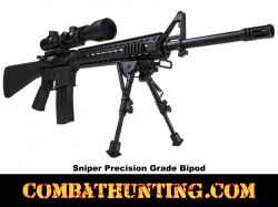 Tactical Bipod Compact 5.5 to 8 inches 3 Adaptors