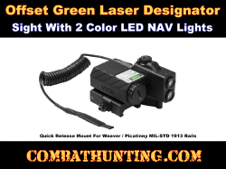 Offset Green Laser Designator With NAV LEDs Black