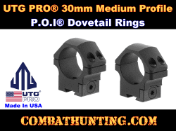 UTG PRO 30mm 2PCs Medium Profile P.O.I Dovetail Rings