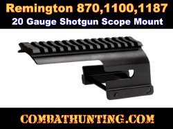 Remington Shotgun Scope Mount Fits 1100,1187 20 Gauge  Shotguns LH/RH