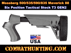 Mossberg 500/535/590/835 T3 GEN2 Shotgun Stock Destroyer Gray