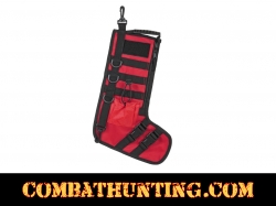 Tactical Christmas Stocking With Handle Red