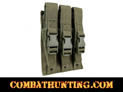 Green Triple Magazine Pouch MOLLE High Capacity