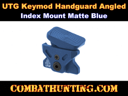 UTG Keymod Handguard Angled Index Mount Matte Blue