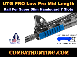 UTG PRO Low Pro Mid Length Rail for Super Slim Rail 7 Slots