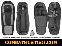 UTG® 34" Alpha Battle Carrier Sling Pack Black/Gray