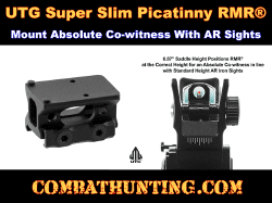 UTG Super Slim Picatinny RMR® Mount Absolute Co-witness