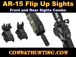 Front and Rear Flip Up Sights For AR-15