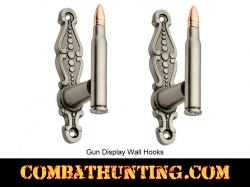 Wall Mount Gun Rack Hanger Hooks Decorative Bullet Hooks