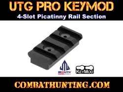 UTG PRO 1.57" 4 Slots Keymod Picatinny Rail Section