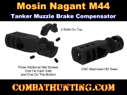 Mosin Nagant M44 Muzzle Brake Bolt on Tanker Competition 