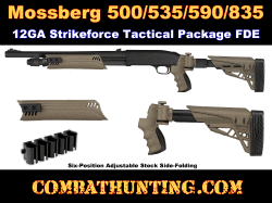 Mossberg 500/535/590/835 Folding Stock and Forend In FDE