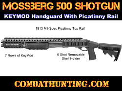 Mossberg 500 Picatinny Rail System With Keymod Handguard