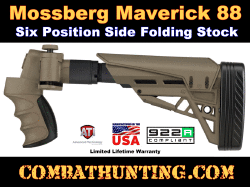 Mossberg Maverick 88 Six Position Adjustable Side Folding TactLite Stock FDE