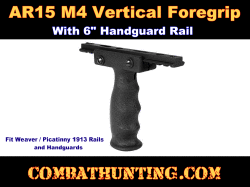 AR15 M4 Vertical Grip With 6" Handguard Rail