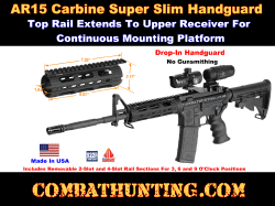 UTG PRO AR15 M4 Carbine Super Slim Handguard Drop In