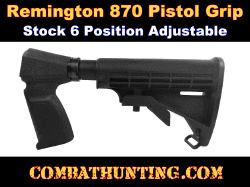 Remington 870 Pistol Grip With Side Saddle & Sling Mount