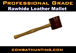 Rawhide Leather Mallet 3" Head Professional Grade