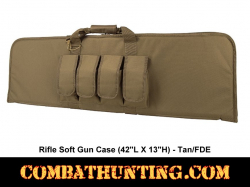 Rifle Soft Gun Case 42"L X 13"H Tan-FDE