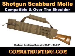 Tactical Shotgun Scabbard Molle FDE/Tan