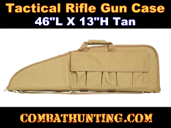 Tactical Rifle Gun Case 46"L X 13"H Tan