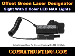 Offset Green Laser Designator With NAV LEDs Black