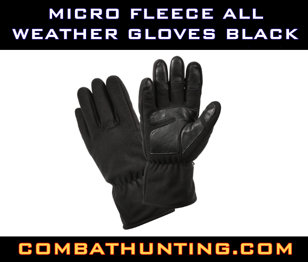 Micro Fleece All Weather Gloves Black