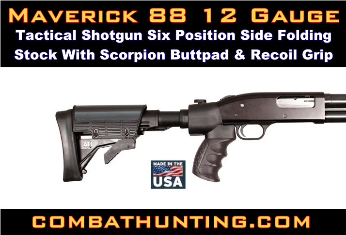Six Position Side Folding Stock Buttpad With Grip