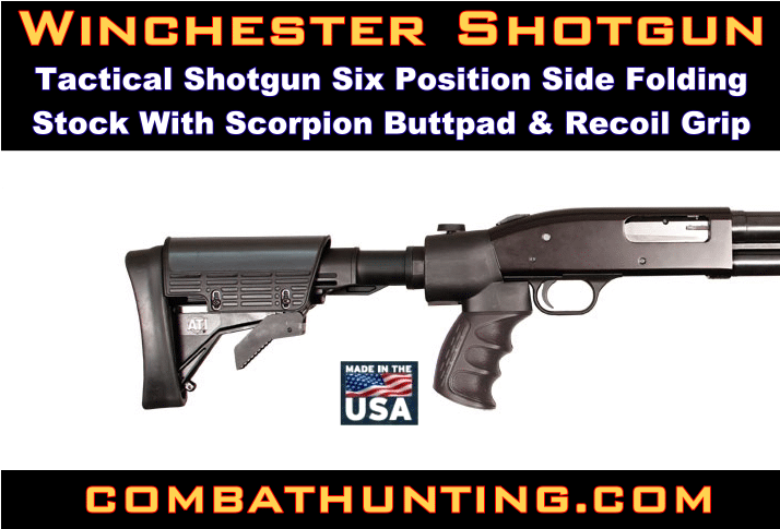 Six Position Side Folding Stock Buttpad With Grip