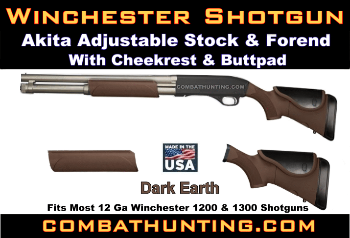 Winchester Shotgun Adjustable Stock Dark Earth