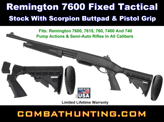 Remington 7600 Fixed Tactical Buttstock