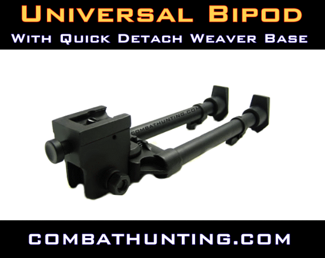 Universal Bipod With Quick Release Weaver Base