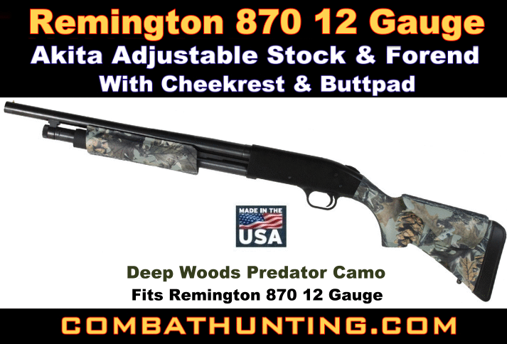 Remington 870 Adjustable Stock Deep Woods