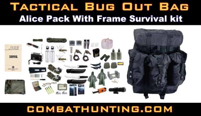 Deluxe Tactical Bug Out Bag Survival Kit For 2