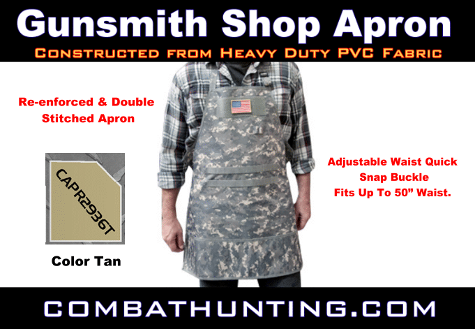 Gunsmith Apron Tan Mens Shop Apron