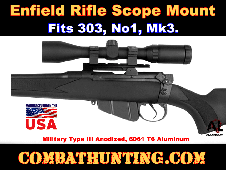 ENF0113 Enfield Rifle Scope Mount Fits 303, No1, Mk3. Enfield Rifle