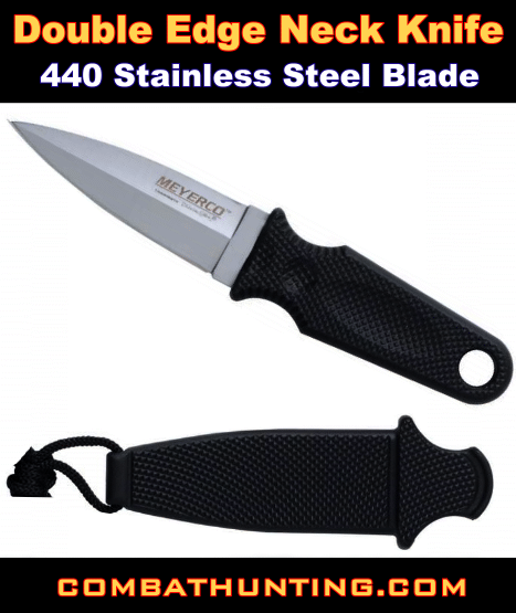 Tactical Double Edge Neck Knife